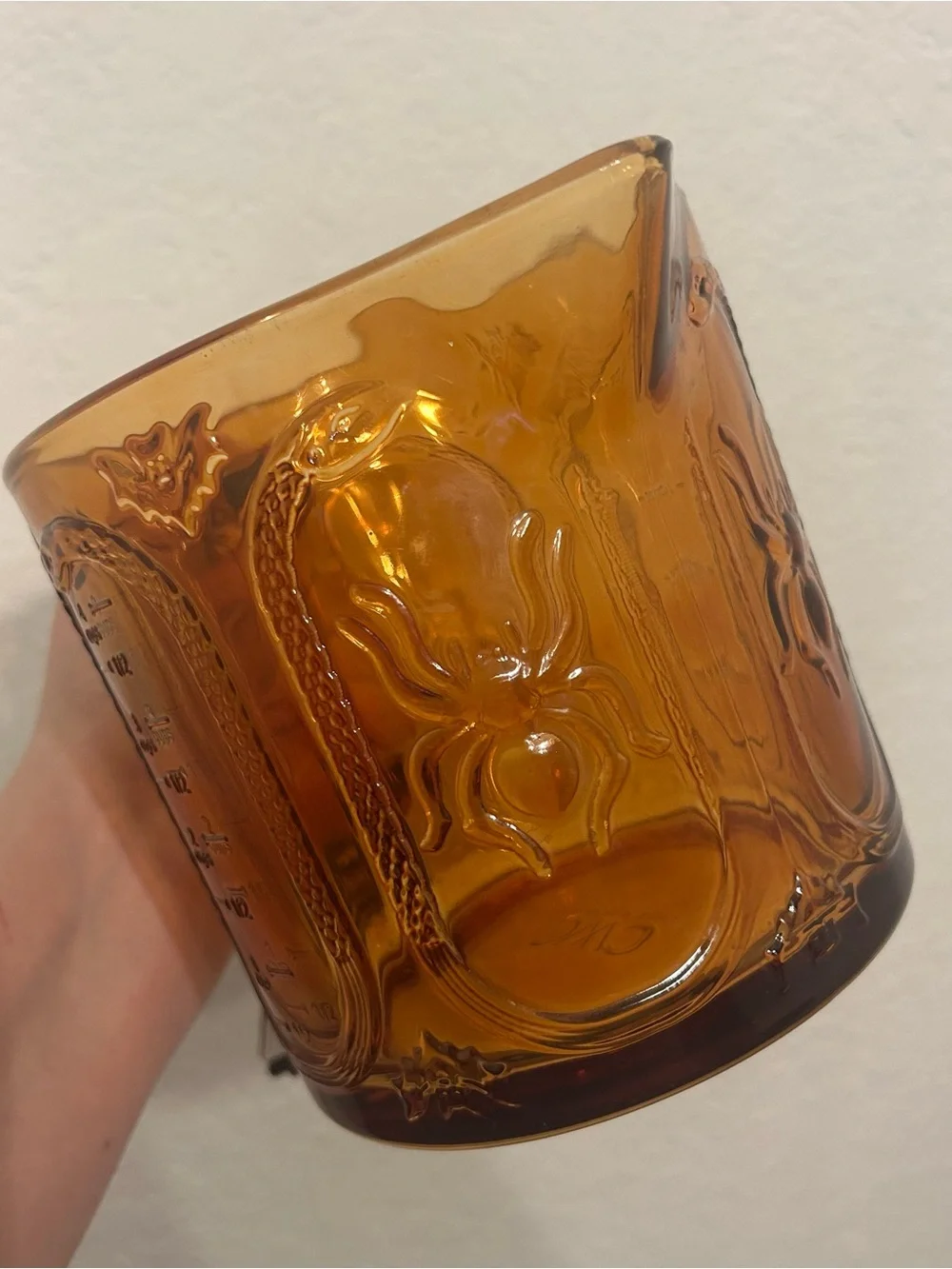 Cook With Color Viral Halloween Amber Glass Measuring Cup
